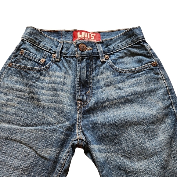 Levi's  514 slim straight blue denim Jean pants 26x26.5 - Picture 2 of 8